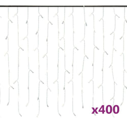 vidaXL LED Curtain Icicle Lights 10m 400 LED Colourful 8 Function Fairy Light