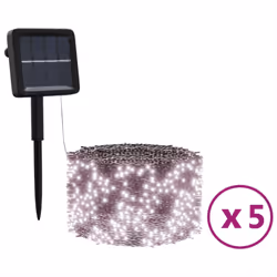 vidaXL 5x Solar Fairy Lights LED Warm White Indoor Outdoor Solar String Light