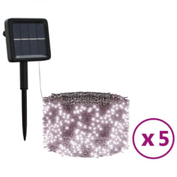 vidaXL 5x Solar Fairy Lights LED Warm White Indoor Outdoor Solar String Light