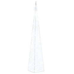 vidaXL Acrylic Decorative LED Light Cone Cold White Holiday Ornament