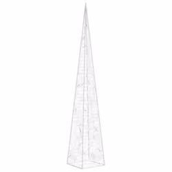 vidaXL Acrylic Decorative LED Light Cone Cold White Holiday Ornament