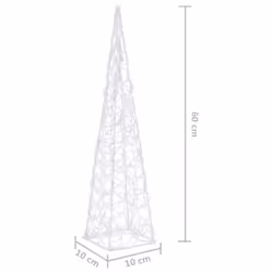 vidaXL Acrylic Decorative LED Light Cone Blue Decor Fairy Light Cone - Additional view 9