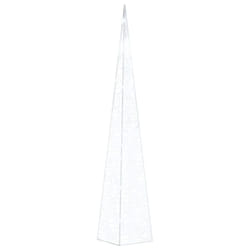 vidaXL Acrylic Decorative LED Light Cone Cold White Holiday Ornament