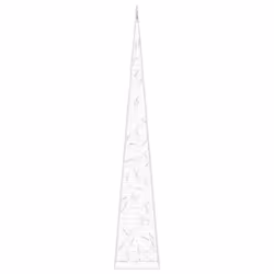 vidaXL Acrylic Decorative LED Light Cone Cold White Holiday Ornament - Additional view 4