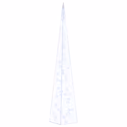 vidaXL Acrylic Decorative LED Light Cone Blue Garden Holiday Ornament