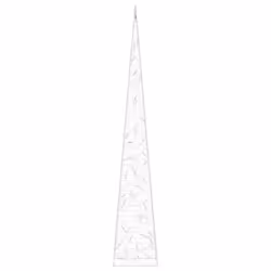 vidaXL Acrylic Decorative LED Light Cone Blue Garden Holiday Ornament - Additional view 4