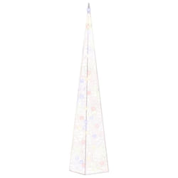 vidaXL Acrylic Decorative LED Light Cone Multicolour Holiday Ornament