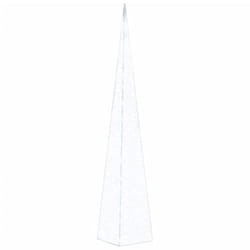 vidaXL Acrylic Decorative LED Light Cone Cold White Holiday Ornament