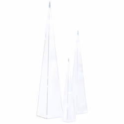 vidaXL Acrylic Decorative LED Light Cone Set Cold White Home Holiday Ornament