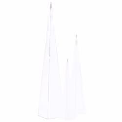 vidaXL Acrylic Decorative LED Light Cone Set Cold White Home Holiday Ornament
