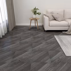 vidaXL 20x Self-adhesive Flooring Planks PVC Grey Striped Laminate Floor Home