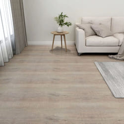 vidaXL 20x Self-adhesive Flooring Planks PVC Taupe Carpet Tile Laminate Floor