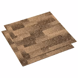 vidaXL 20x Floor Carpet Tiles 5 mÂ² Brown Hardware Home Furniture Area Rugs