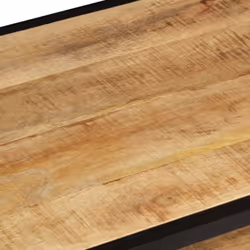 vidaXL Solid Rough Mango Wood Coffee Table Couch Side End Accent Console Table - Additional view 4