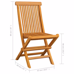 VidaXL 3072916 outdoor chair Terrace Teak - Additional view 5