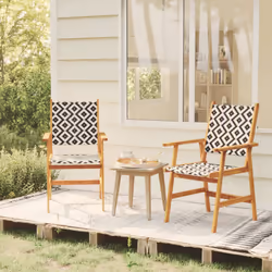 VidaXL 316249 outdoor chair Terrace Acacia wood, Polyrattan