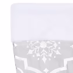 vidaXL Luxury Christmas Tree Skirt with Sock White Fabric Xmas Tree Base Mat - Additional view 6