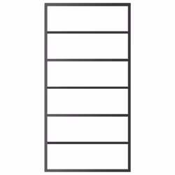 vidaXL Sliding Door Barn Door Sliding Door Panel ESG Glass and Aluminium Black