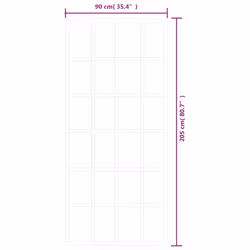 vidaXL Sliding Door Barn Door Sliding Door Panel ESG Glass and Aluminium Black - Additional view 5