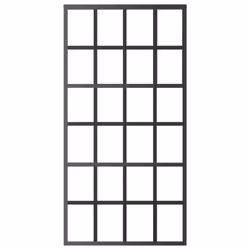 vidaXL Sliding Door Barn Door Sliding Door Panel ESG Glass and Aluminium Black