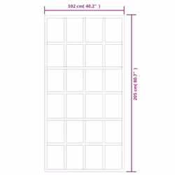 vidaXL Sliding Door Barn Door Sliding Door Panel ESG Glass and Aluminium Black - Additional view 5