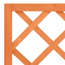 vidaXL Solid Firwood Garden Trellis Planter Brown Patio Flower Box Raised Bed - Additional view 4