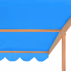 vidaXL Firwood Sandbox with Adjustable Roof Outdoor Wooden Playhouse Sandpit - Additional view 6