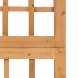 vidaXL Solid Fir Wood 4-Panel Room Divider/Trellis Garden Screen Patio Divider - Additional view 4