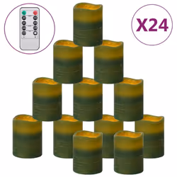 vidaXL 24x Flameless LED Candles with Remote Control Warm White Party Candle - Additional view 8