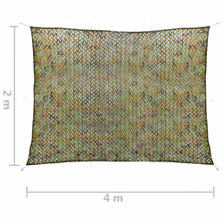 vidaXL Camouflage Netting with Storage Hunting Cover Shooting Hunting Shelter - 200 x 400 cm