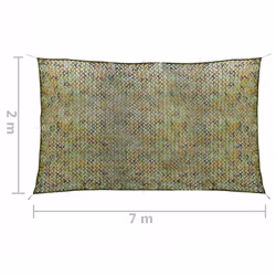 vidaXL Camouflage Netting with Storage Hunting Cover Shooting Hunting Shelter - 200 x 700 cm