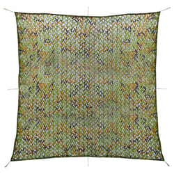 vidaXL Camouflage Netting with Storage Hunting Cover Shooting Hunting Shelter - green, 500 x 500 cm