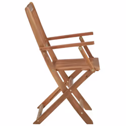 vidaXL 6x Solid Acacia Wood Folding Outdoor Chairs Furniture Garden Seating - Additional view 3