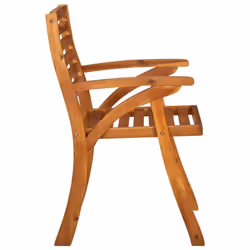 vidaXL6x Solid Acacia Wood Garden Chairs Outdoor Seating Dining Armchairs
