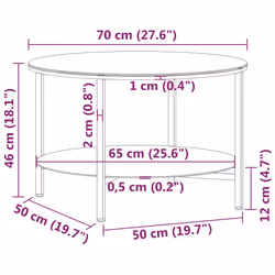 VidaXL 331617 coffee/side/end table - Additional view 6