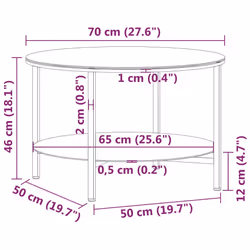 VidaXL 331620 coffee/side/end table - Additional view 6