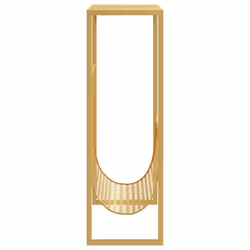 vidaXL Magazine Rack Gold Steel Bedroom Storage Unit Bookcase Book Cabinet - Additional view 2