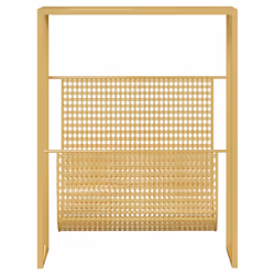 vidaXL Magazine Rack Gold Steel Bedroom Storage Unit Bookcase Book Cabinet - Additional view 7
