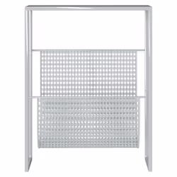 VidaXL 331670 magazine rack Silver