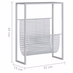 VidaXL 331670 magazine rack Silver - Additional view 7