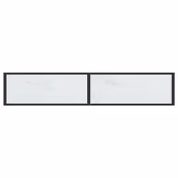 vidaXL Console Table White Marble Tempered Glass Home End Hall Porch Table - Additional view 4