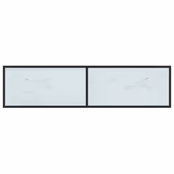 vidaXL TV Cabinet White Marble Tempered Glass Stereo Hifi Cabinet TV Stand - Additional view 4