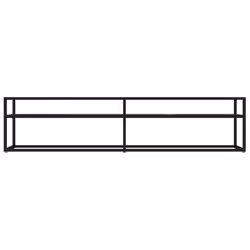 vidaXL TV Cabinet Black Marble Tempered Glass Stereo Hifi Cabinet TV Stand - Additional view 3