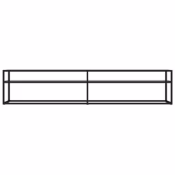 vidaXL TV Cabinet Transparent Tempered Glass Home Stereo Hifi Cabinet TV Stand - Additional view 2