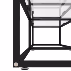 vidaXL TV Cabinet Transparent Tempered Glass Home Stereo Hifi Cabinet TV Stand - Additional view 4