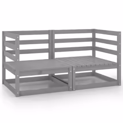 VidaXL 3075246, 2 seat(s), Grey