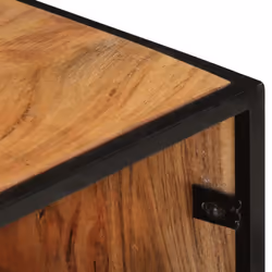 vidaXL Solid Acacia Wood TV Cabinet Wooden Lowboard Stereo Plasma Hifi Cabinet - Additional view 4