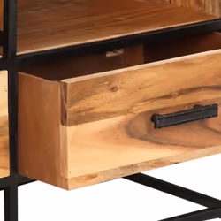 vidaXL Solid Acacia Wood TV Cabinet Wooden Lowboard Stereo Plasma Hifi Cabinet - Additional view 5