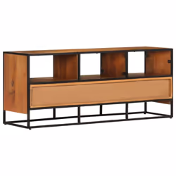 vidaXL Solid Acacia Wood TV Cabinet Wooden Lowboard Stereo Plasma Hifi Cabinet - Additional view 5