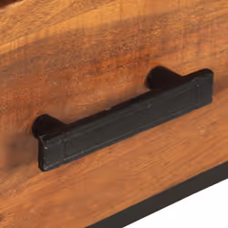 vidaXL Solid Acacia Wood TV Cabinet Wooden Lowboard Stereo Plasma Hifi Cabinet - Additional view 7